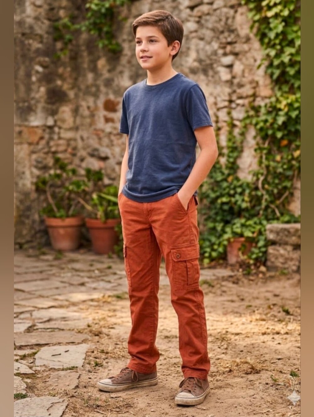 Levi's Rust Low Rise Cargo Pants Boys Size 16R